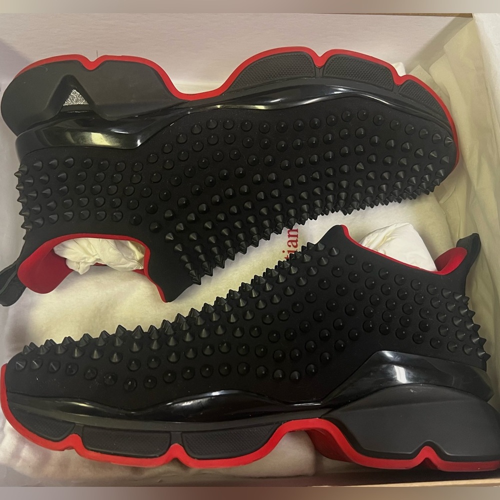 Christian Louboutin spike sock low top sneakers
